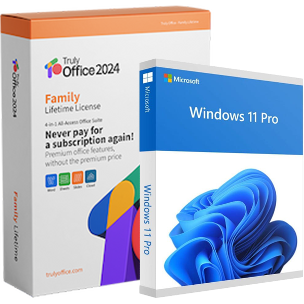 Truly Office Truly Office Family Lifetime License + Windows 11 Pro
