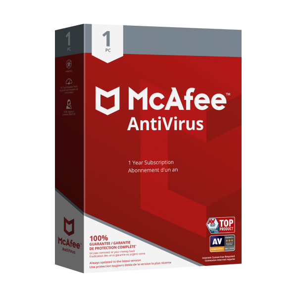 McAfee Antivirus (1 PC, 1 Year)