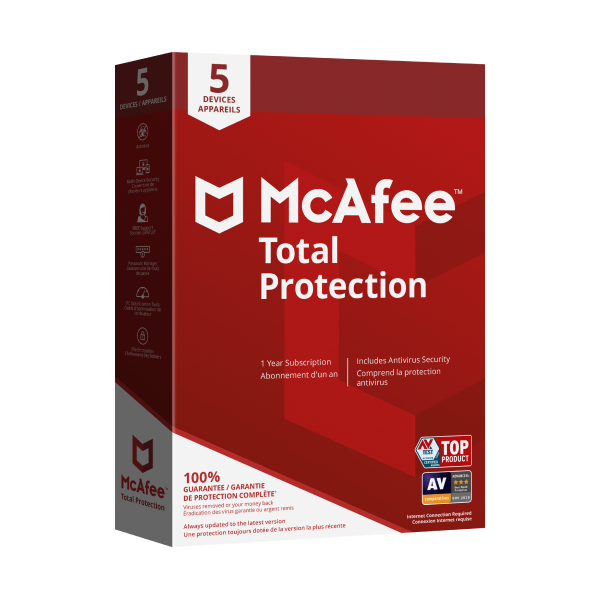 McAfee Total Protection (5 Device, 1 Year)