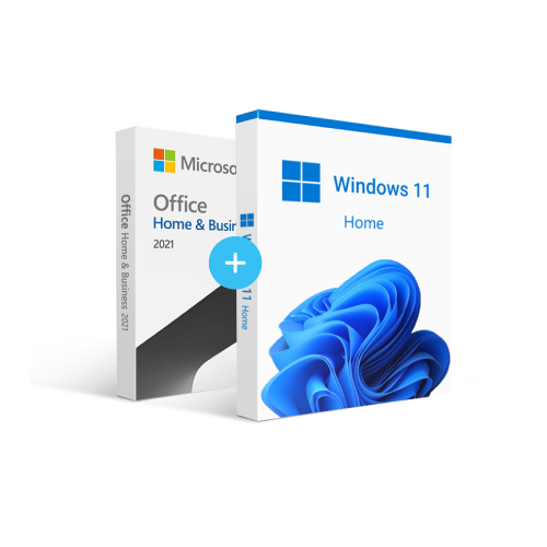 Microsoft Office 2021 Home and Business + Windows 11 Home combo