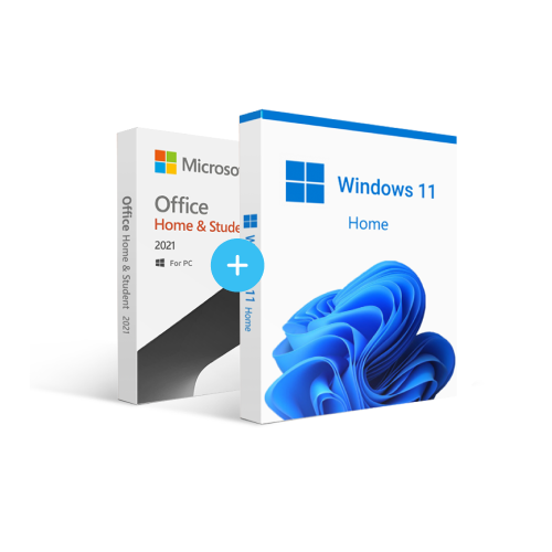 Microsoft Office 2021 Home and Student + Windows 11 Home combo