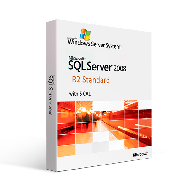 Microsoft SQL Server 2008 R2 Standard with 5 CAL