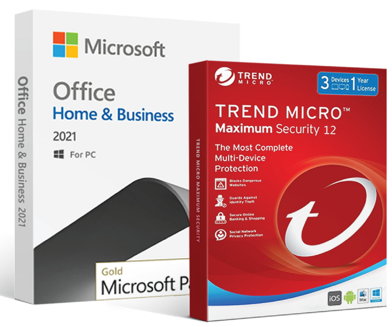 Microsoft Office 2021 Home & Business + Trend Micro Maximum Security combo